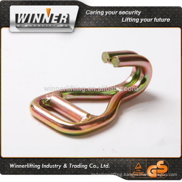 hot sales 1-1/2" Welded Double J Hook double j hook for ratchet lashing belt